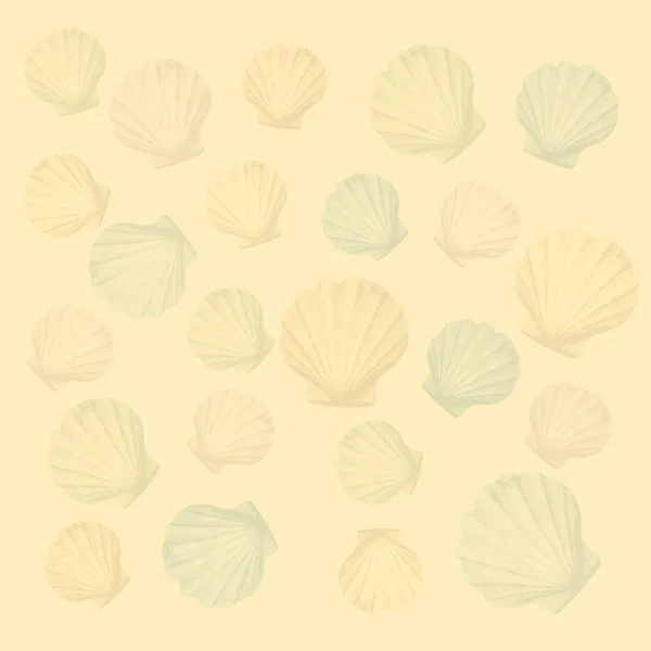 Shells background — Stock Vector