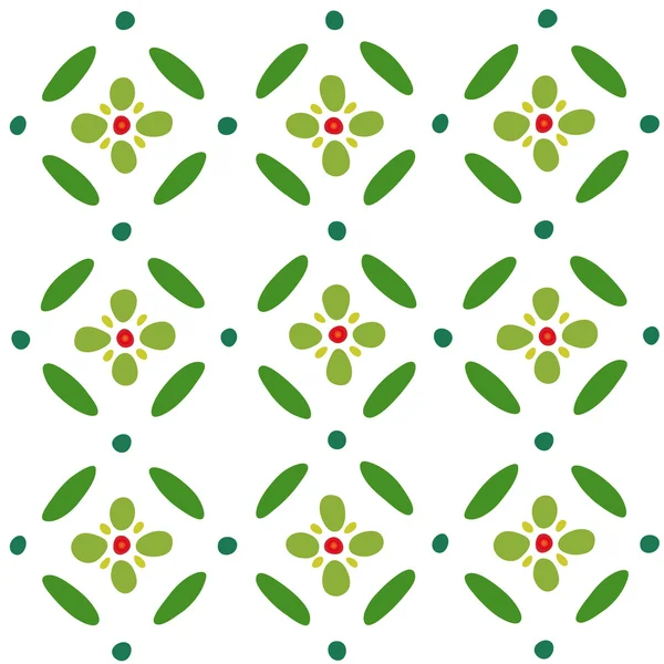 Fond floral géométrique — Image vectorielle