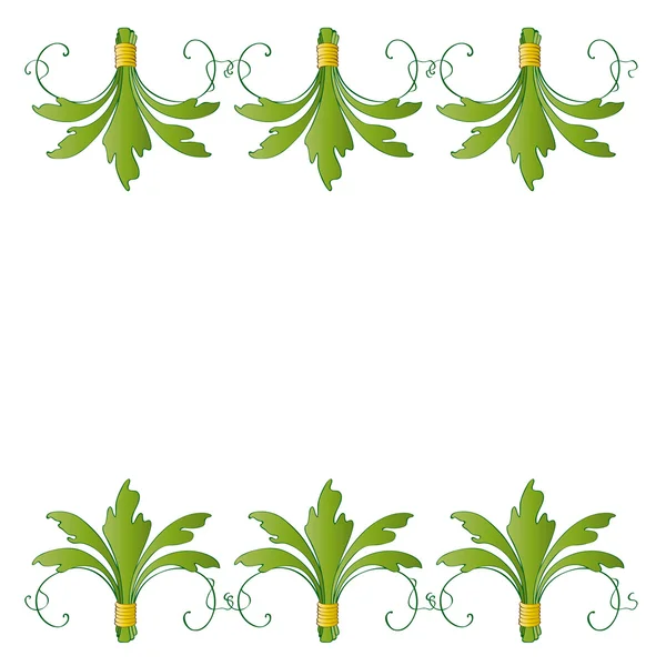 Cadre végétal — Image vectorielle