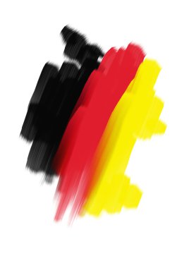 Flag map Germany clipart