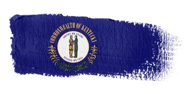 Мазком прапор Кентуккі — стокове фото