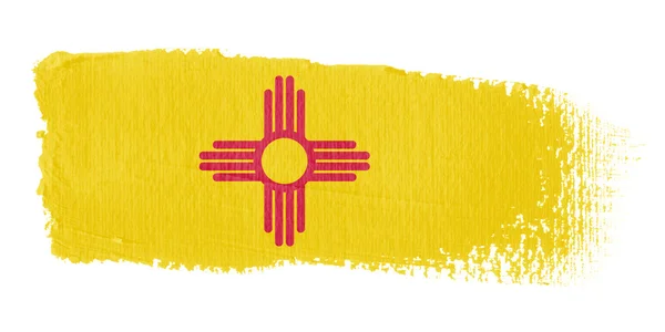 Pinselstrich Flagge New Mexico — Stockfoto