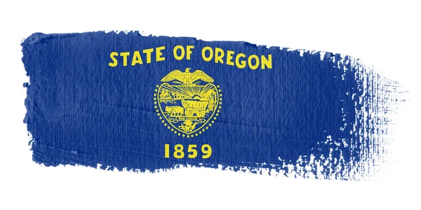 Bandera de pincelada Oregon —  Fotos de Stock