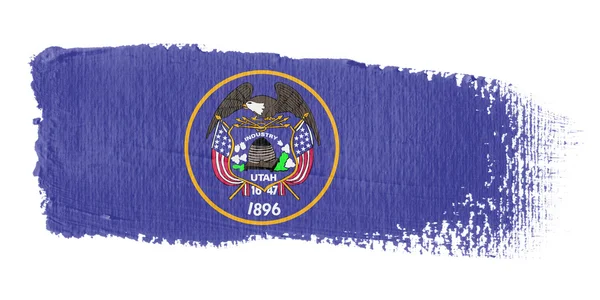 Brushstroke flag Utah — Stock Photo, Image