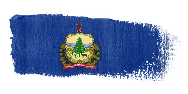 Pincelada bandera Vermont —  Fotos de Stock