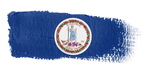 Pincelada bandera Virginia —  Fotos de Stock