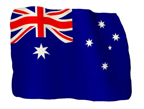 Australische Flagge aus Ton — Stockfoto