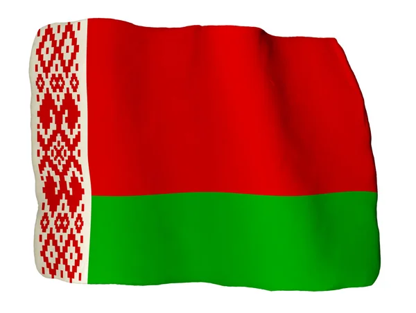 Weißrussische Flagge aus Ton — Stockfoto