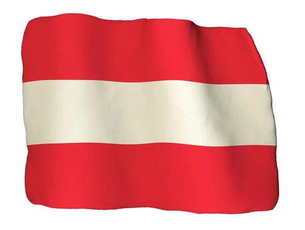 Österrike flagga lera — Stockfoto