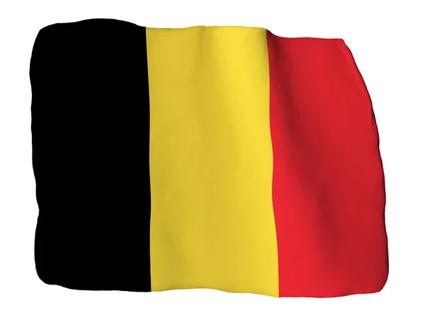 Belçika bayrağı kil — Stok fotoğraf