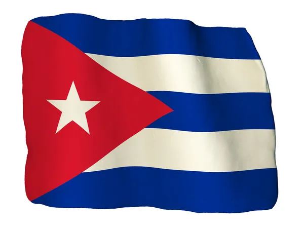 Kuba vlajka jílu — Stock fotografie