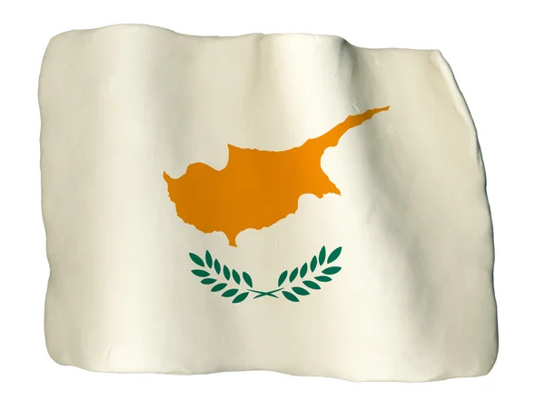 塞浦路斯国旗的粘土 — 图库照片