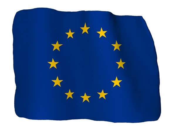 Europe flag of clay — Stock Photo, Image