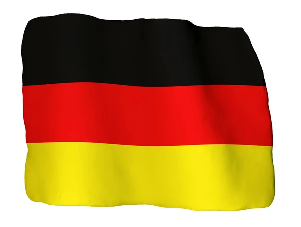 Deutsche Fahne aus Ton — Stockfoto
