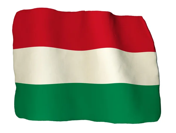 Flaga Węgier gliny — Zdjęcie stockowe