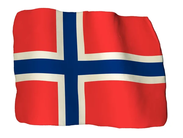 Norway flag of clay — Stock Photo, Image
