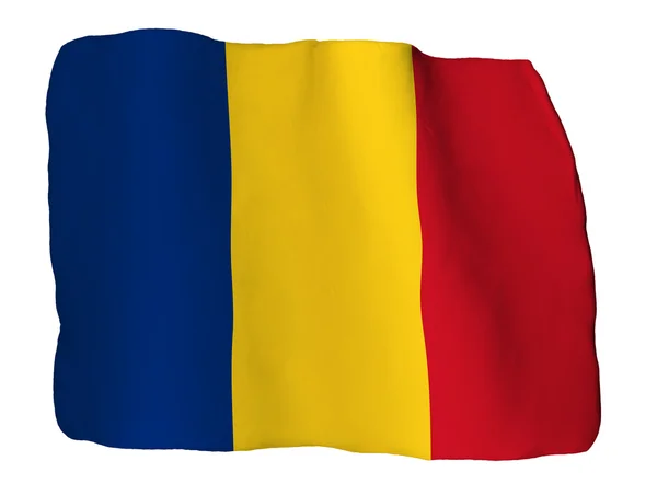 Roumanie drapeau d'argile — Photo