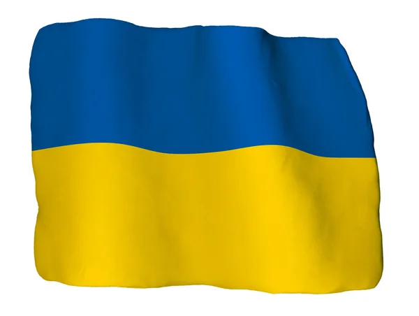 Bandeira ucraniana de clay — Fotografia de Stock