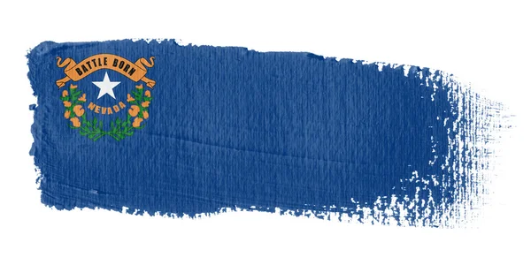 Bandeira Brushstroke Nevada — Fotografia de Stock