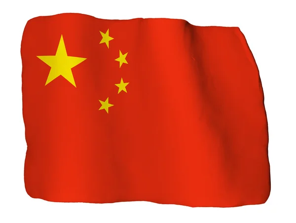 Cina flag of clay — Stock Photo, Image