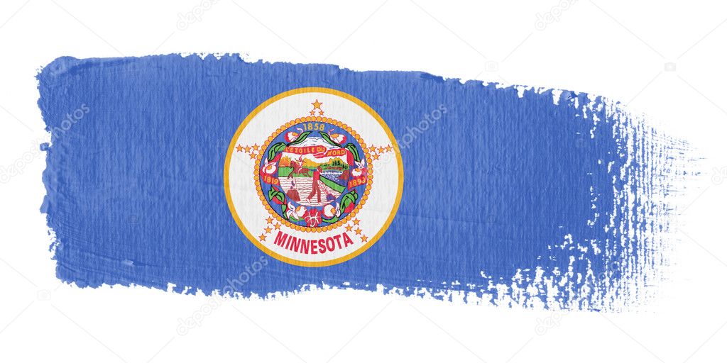 Brushstroke flag Minnesota