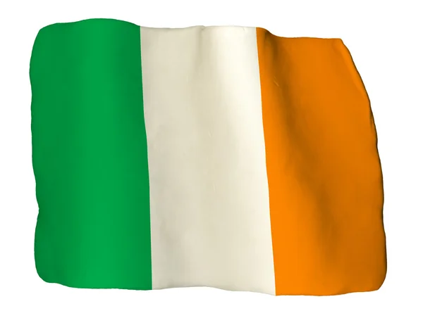 Bandeira irlandesa de clay — Fotografia de Stock