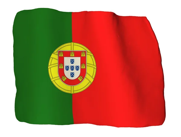 Bandeira de Portugal de clay — Fotografia de Stock