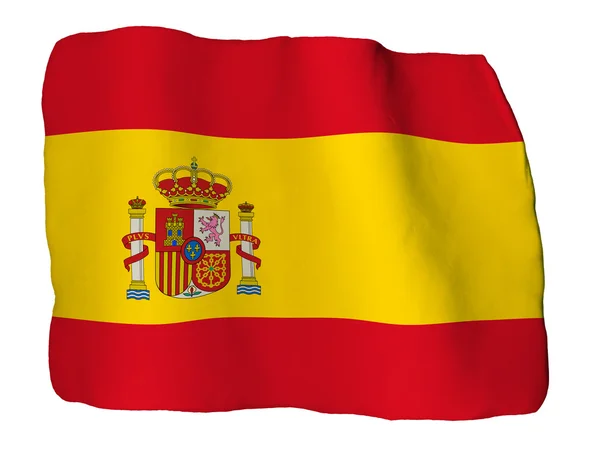 Spanische Fahne aus Ton — Stockfoto