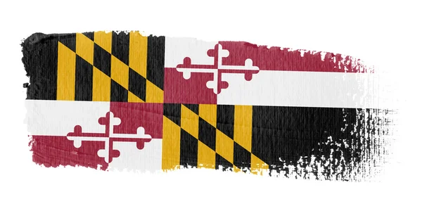 Bandera de pincelada Maryland —  Fotos de Stock
