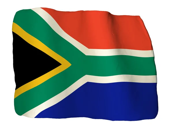 África do Sul bandeira de barro — Fotografia de Stock