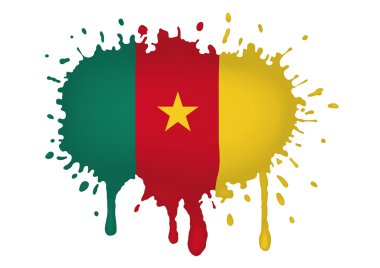Kamerun bayrağı skeçler