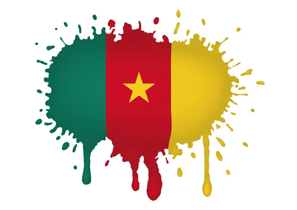 Szkice flaga Kamerunu — Wektor stockowy