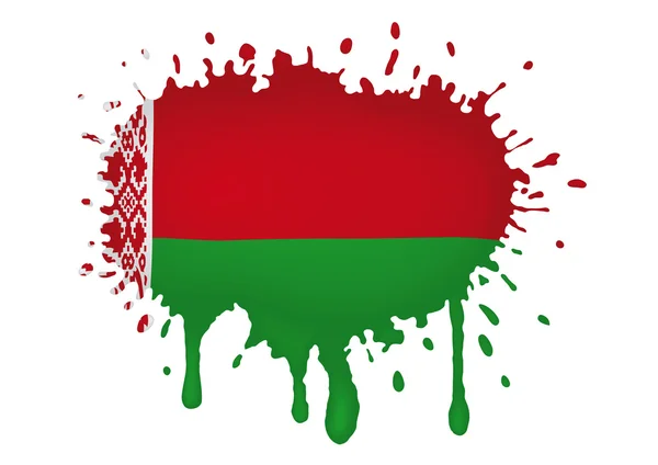 Wit-Rusland vlag schetsen — Stockvector