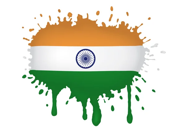 Hindistan bayrağı scketch — Stok Vektör