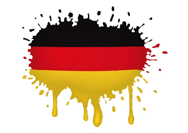 Scketch Germania bandiera — Vettoriale Stock