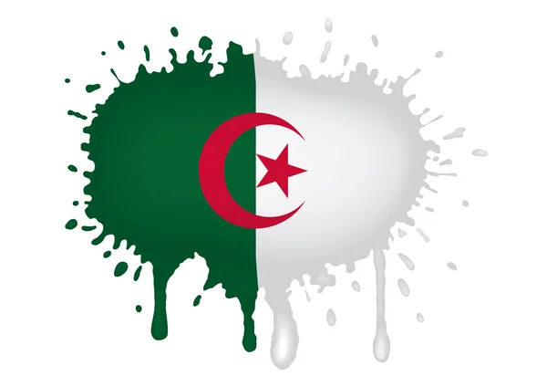 Algéria zászló vázlatok — Stock Vector