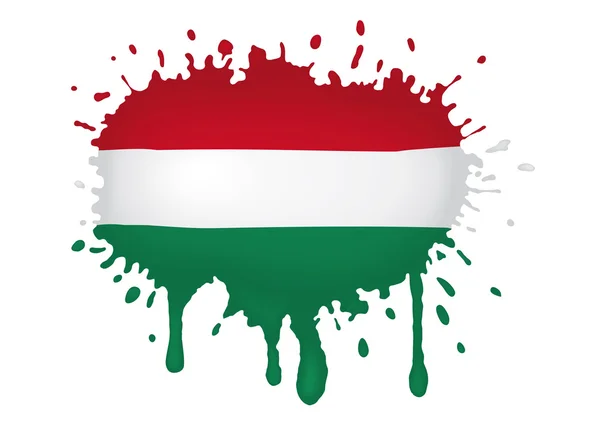 Szkice flaga Węgier — Wektor stockowy