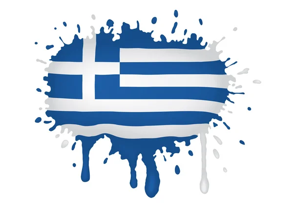 Grecia scketch bandera — Archivo Imágenes Vectoriales