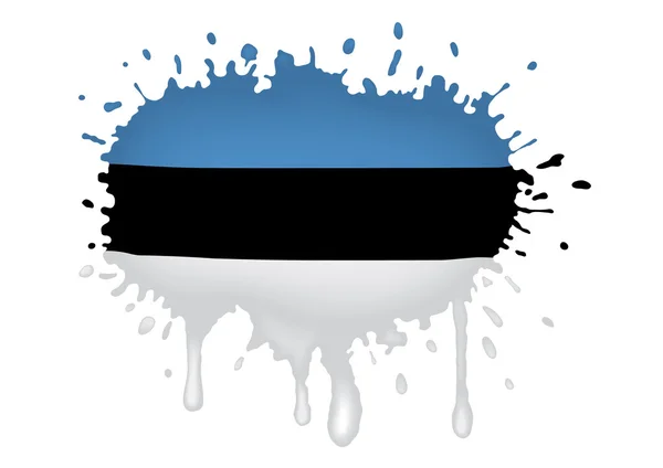 Estonia bosquejo bandera — Archivo Imágenes Vectoriales