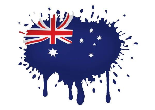 Australia flags sketches — Stock Vector