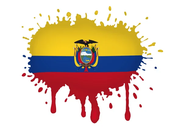 Ecuador bosqueja banderas — Archivo Imágenes Vectoriales