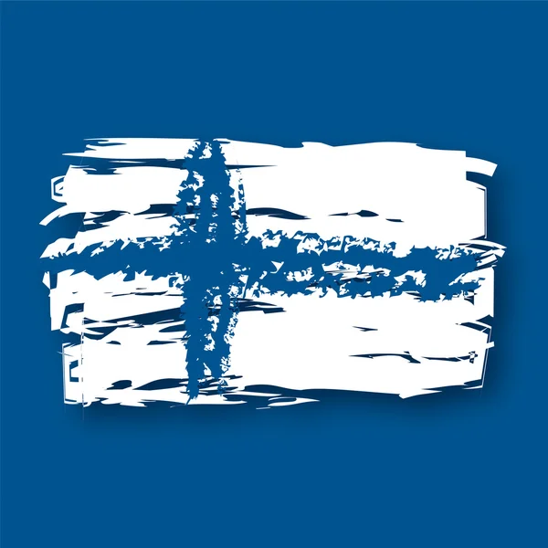 Vlajka Finska — Stockový vektor