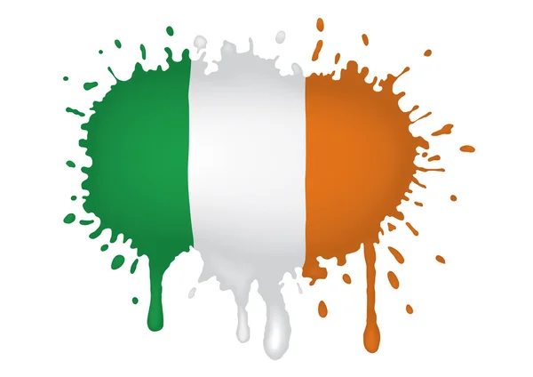 Irsko vlajky skici — Stockový vektor