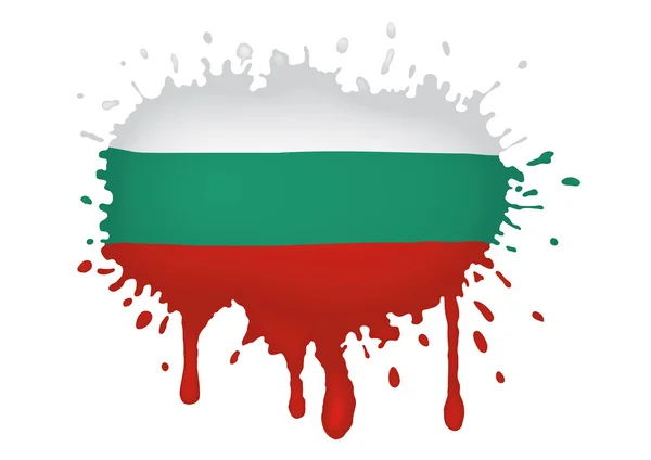 ブルガリアの旗のスケッチ — ストックベクタ