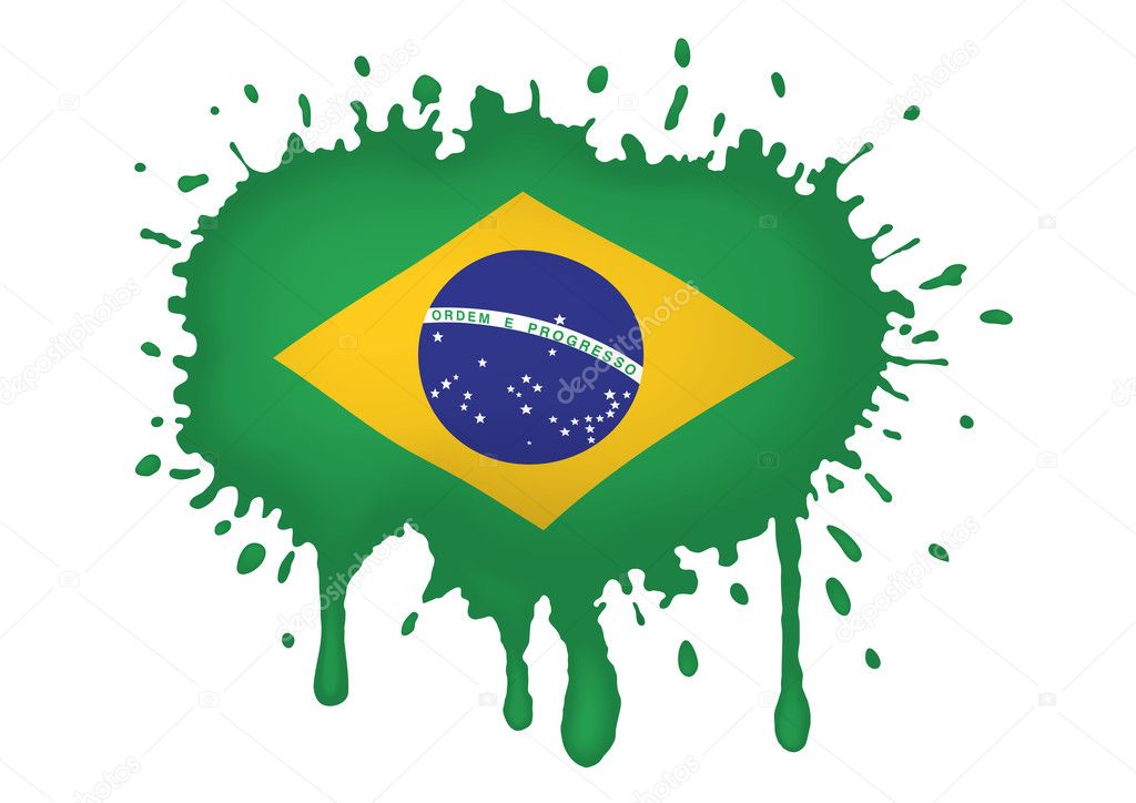 Sketch Brazilian flag