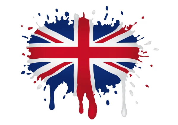 Bandeira do Reino Unido scketch — Vetor de Stock