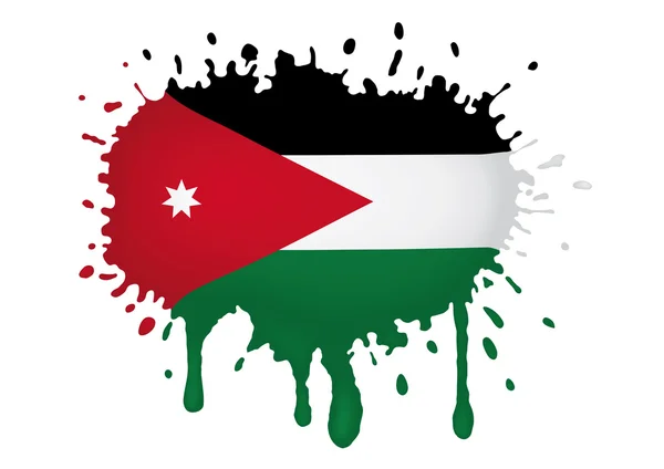Bocetos de bandera de Jordania — Archivo Imágenes Vectoriales