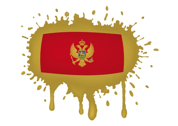 Esbozos de bandera de Montenegro — Archivo Imágenes Vectoriales