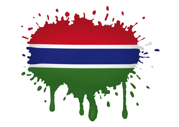 Gambia vlag schetsen — Stockvector