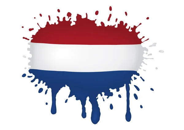 Paesi Bassi bandiera scketch — Vettoriale Stock